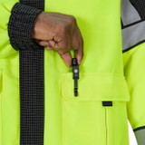 Blauer B.DRY XP Colorblock Emergency Response Jacket with Softshell Fleece Jacket Liner Hi Vis Yellow Navy 5