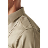 5.11 Tactical Twill PDU Class B Long Sleeve Shirt, silver tan front shoulder