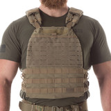 5.11 Tactical TacTec Plate Carrier, Sandstone front view