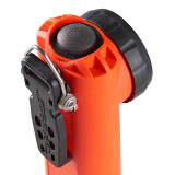 Streamlight Survivor X Right Angle Flashlight, Orange top push button view