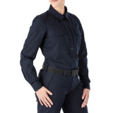 5.11 Tactical Women's Stryke Long Sleeve Shirt, Dark Navy other side view