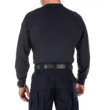 5.11 Tactical Professional Long Sleeve T-Shirt, fire navy back view tucked