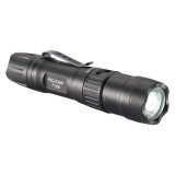 Pelican 7100 Flashlight, black front angled view