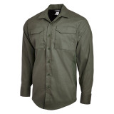 Vertx Phantom Flex Long Sleeve Shirt, od green front angled view