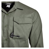 Vertx Phantom Flex Long Sleeve Shirt, od green chest pocket view