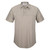 Flying Cross Men's FX STAT Short Sleeve Hybrid Shirt, silver tan front view