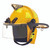 MSA Cairns 1010 Traditional Composite Fire Helmet, yellow with faceshield