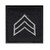Hero's Pride Sgt, Embroidered Rank, Pair# 4963, Silver/Black, 1-1/2X1-1/2"