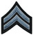 Hero's Pride Med Grey/Black Cpl Chevrons, Merrowed Border, 3" Wide