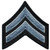 Hero's Pride Med Grey/Black Cpl Chevrons, Merrowed Border, 3" Wide