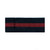 Hero's Pride 3/4" High, Black, Red Line Mourning Band, 10per