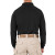 First Tactical Mens Long Sleeve Performance Polo Black Back