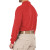 First Tactical Mens Long Sleeve Performance Polo Red Back Angle 1