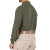 First Tactical Mens Long Sleeve Performance Polo OD Green Back Angle 2