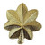 Hero's Pride Gold Major Mini Collar Leaf, 3/4" High - 2 Posts & Clutch Backs