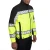 Blauer Colorblock Softshell Reflective Fleece Jacket, Hi-Vis Yellow/Black, Facing Front Right Angle