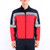 Blauer Colorblock Softshell Reflective Fleece Jacket, Red/Dark Navy