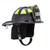 MSA Cairns 1836 Black Unpainted Matte Finish Traditional Fire Helmet, right angle