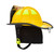 MSA Carins 1836 Yellow Unpainted Matte Finish Traditional Helmet, side angle