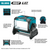 Makita 40V max XGT / 18V LXT Cordless Work Light 2