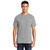 Port & Company Short Sleeve 50/50 Cotton/Polyester T-Shirt with Pocket Heather Gray