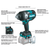 Makita 40V max XGT Brushless Cordless 4‑Speed High‑Torque 3/4 in. Sq. Drive Impact Wrench Kit with Friction Ring Anvil (2.5Ah) 3