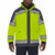 Blauer B.DRY XP Colorblock Emergency Response Jacket, Navy Hi Viz Yellow, Worn Facing Front