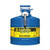 Justrite 5 Gal. Blue Steel Safety Can - Kerosene, with 5/8 in. Metal Hose, Front