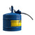 Justrite 5 Gal. Blue Steel Safety Can - Kerosene, with 5/8 in. Metal Hose, Front Facing Right