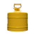 Justrite 5 Gal. Yellow Steel Safety Can - Diesel, with 5/8 in. Metal Hose, Back View