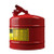 Justrite 5 Gal. Red Steel Safety Can - Flammables, Facing Left