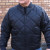 Elbeco Quilted Bomber Jacket, Midnight Navy, on Man