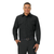 Workrite Men's Classic Long Sleeve Firefighter Shirt, Black, On a Man Facing Forward