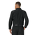 Workrite Men's Classic Long Sleeve Firefighter Shirt, Black, On a Man Facing Back