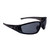 Radians Crossfire RPG Premium Safety Eyewear, Crystal Black Frame / Smoke Lens, Facing Lower Right Corner