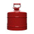 Justrite 5 Gal. Red Type II AccuFlow Safety Can with 5/8 in. Hose, Facing Back