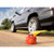 Eagle Red 1-Gallon Type 1 Safety Can with F-15 Funnel, Next to Vehicle