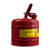 Justrite Red 2-Gallon Type I Safety Can, Facing Right