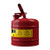 Justrite Red 2-Gallon Type I Safety Can, Facing Left