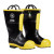 Black Diamond 16 in. Rubber Black Firefighter Boot with Steel Toe, Showing Pair