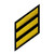 Hero's Pride Service Stripes Continuous Felt, Medium Gold / Midnight Navy