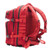 First Aid Only Tactical Trauma First Aid Backpack, Red, Shown from the Side