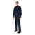 Workrite Midnight Navy 7.5 oz. Twill Nomex Blend Women's Classic Firefighter Pant, Worn with Long Sleeves, Facing Front Left Angle