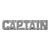 Hero's Pride Captain Die Struck Letters Pins, 3/8 in., Nickel Plate