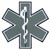 Hero's Pride Star of Life Reflective Shoulder Back Patch, Navy and White