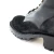 JK Boots Fire Inlander 10 in. Logger Work Boot with Vibram Red X Fire-Rated Sole, Black, Side Detail Shot
