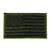 Hero's Pride U.S. Flag Patch, OD./Black, 3-3/8 in. x 2 in.