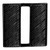 Hero's Pride Captain Corrugated Metal Insignia, Black