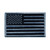 Hero's Pride U.S. Flag Patch, Silver & Black, 3-3/8 in. x 2 in.