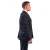 Anchor Uniform Polyester Single Breasted Coat with Bottom Flaps, Side View